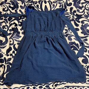 Fun 2 Fun Blue Polka Dot Mini Dress